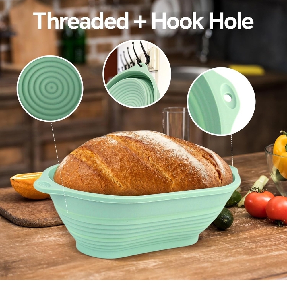 Mint Green Silicone Bread Baking Set - Picture 7 of 11